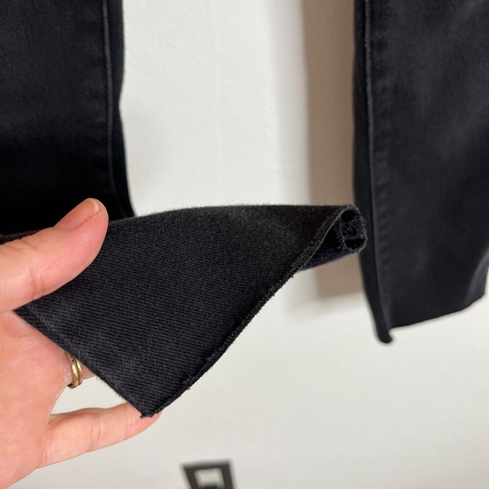 Old Navy Women's Rockstar Jegging Jeans Size 24 Black Skinny Raw Hem Stretch - Picture 4 of 6
